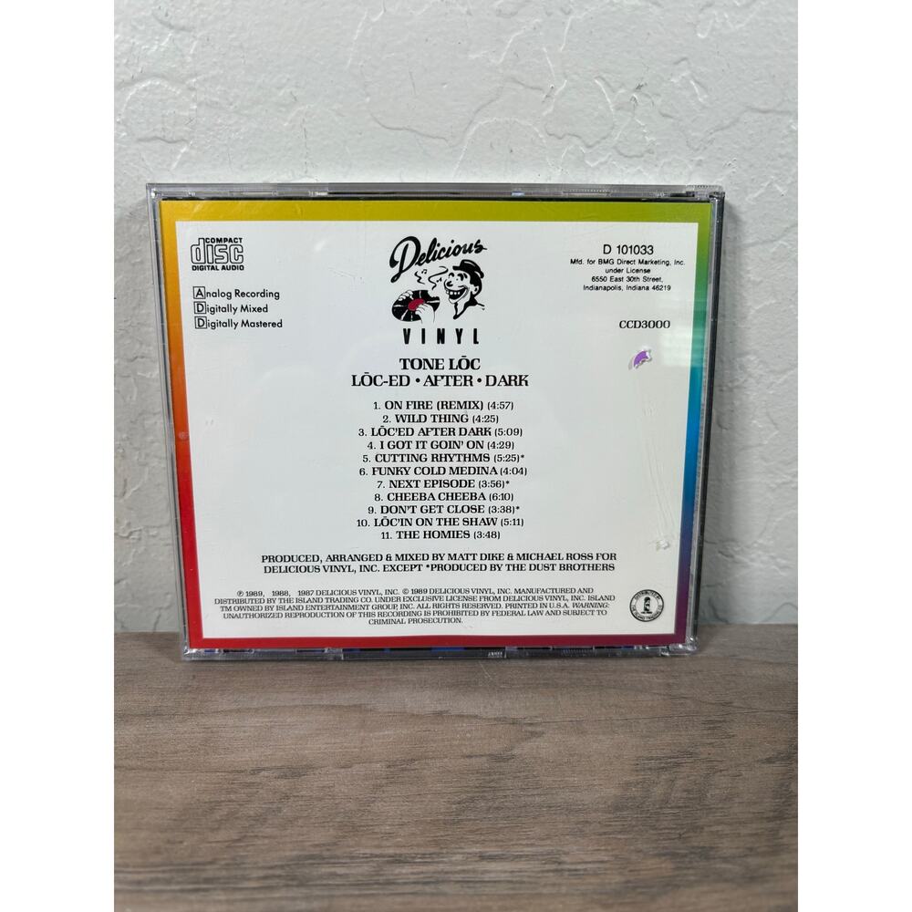 Tone Lōc – Lōc'ed‎ After Dark 1989 CD Island Records – CCD3000 Hip Hop Pop Rap